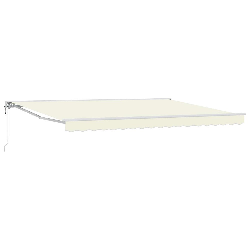 vidaXL Elektrisk Retraktabel Markis Gräddvit 4 × 3,5 m