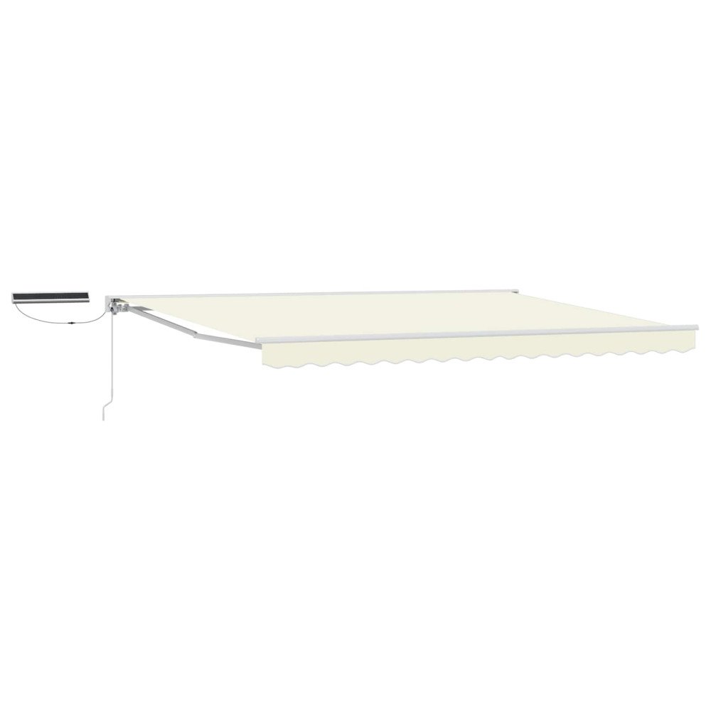 vidaXL Elektrisk Retraktabel Markis Kräm 5 x 3 m