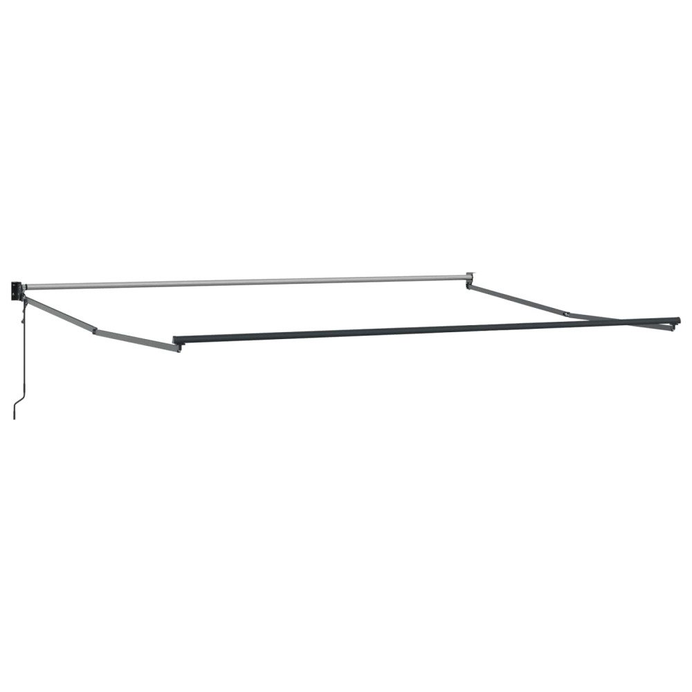 vidaXL Elektrisk utdragbar markisram Antracit 4 x 2 m Aluminium