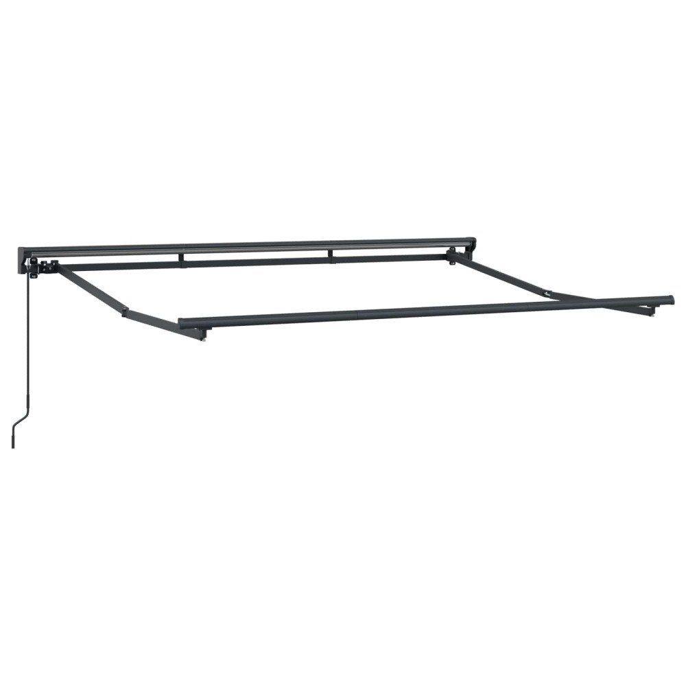 vidaXL Manuell Markisram Justerbar Antracit 3,5 x 2 m Stål