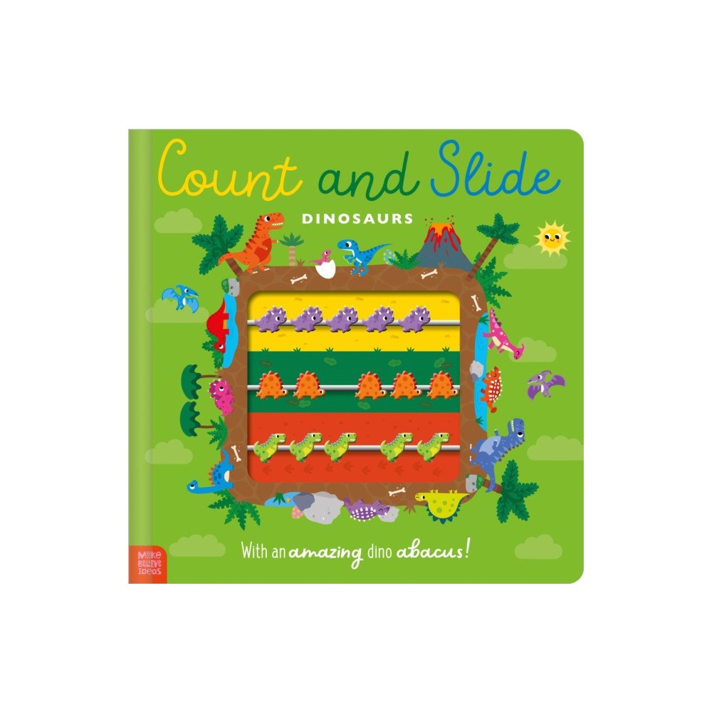 MAKE BELIEVE IDEAS Count and Slide Dinosaurs (bok, board book, eng)