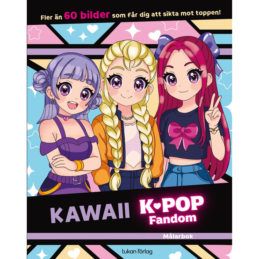 KPOP Kawaii K-pop Fandom målarbok
