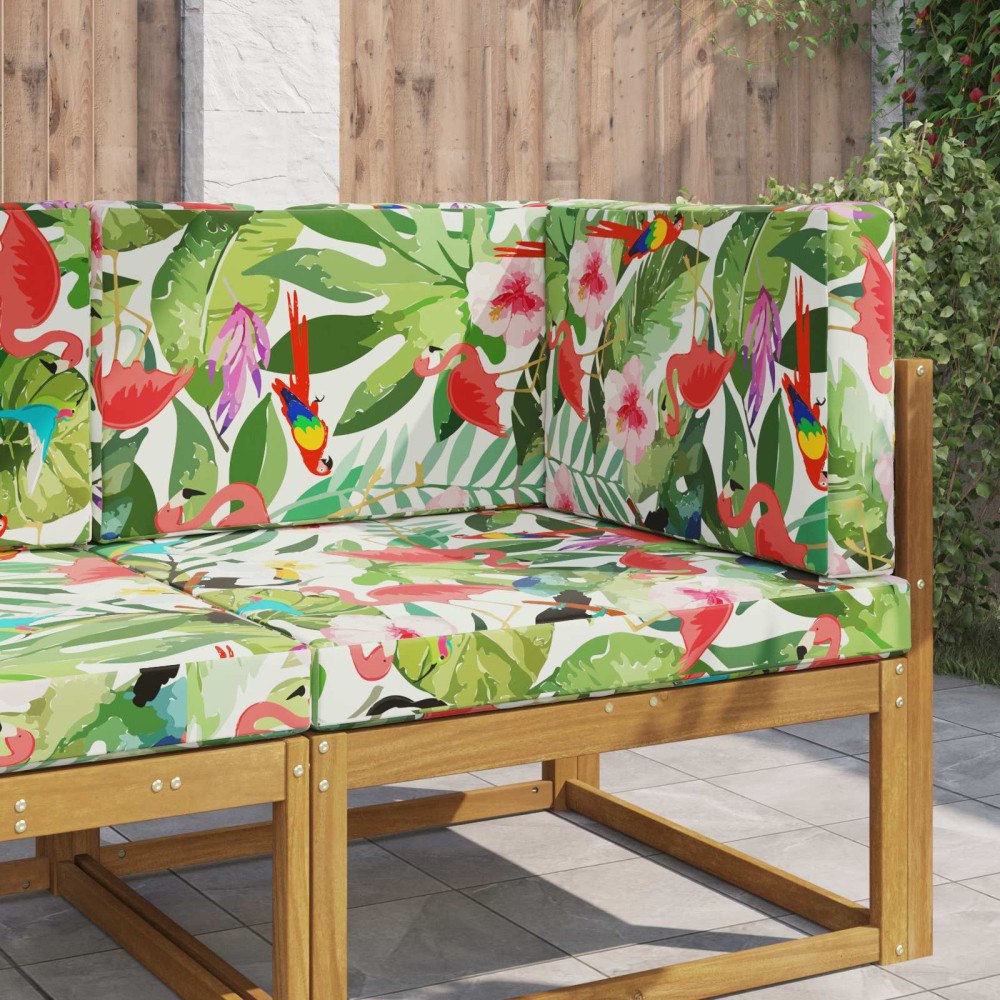 vidaXL Utomhus Soffa Kudde 3 pcs färgstark Polyester