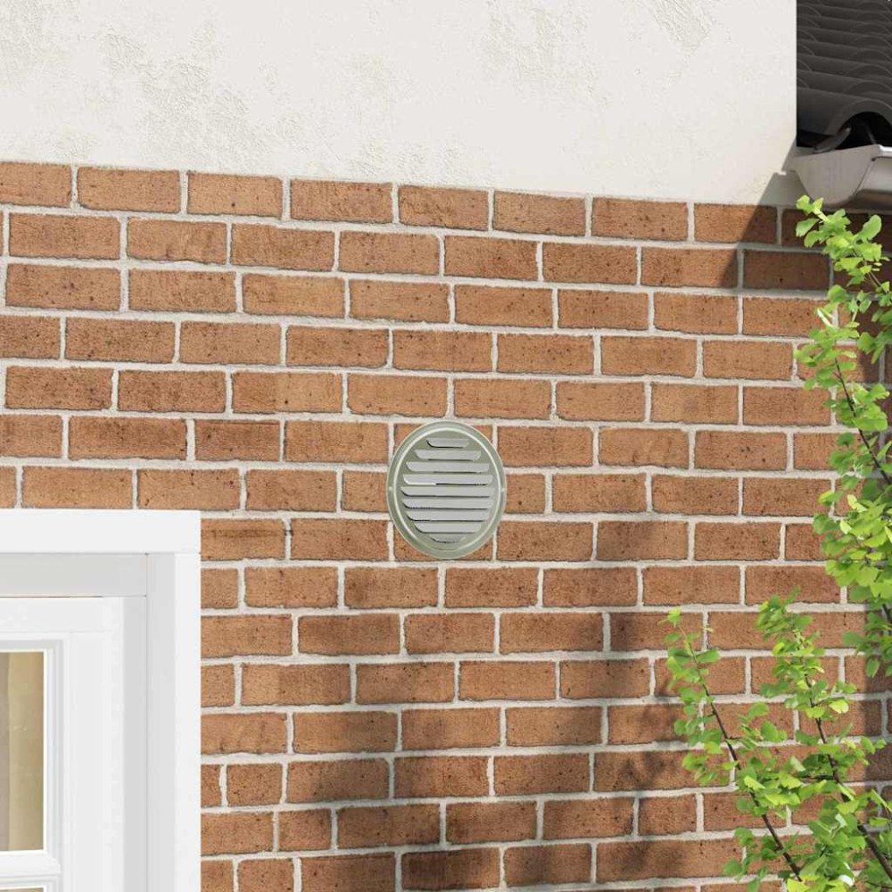 vidaXL Luftventilationslock 4 pcs Silver 200 mm Rostfritt stål