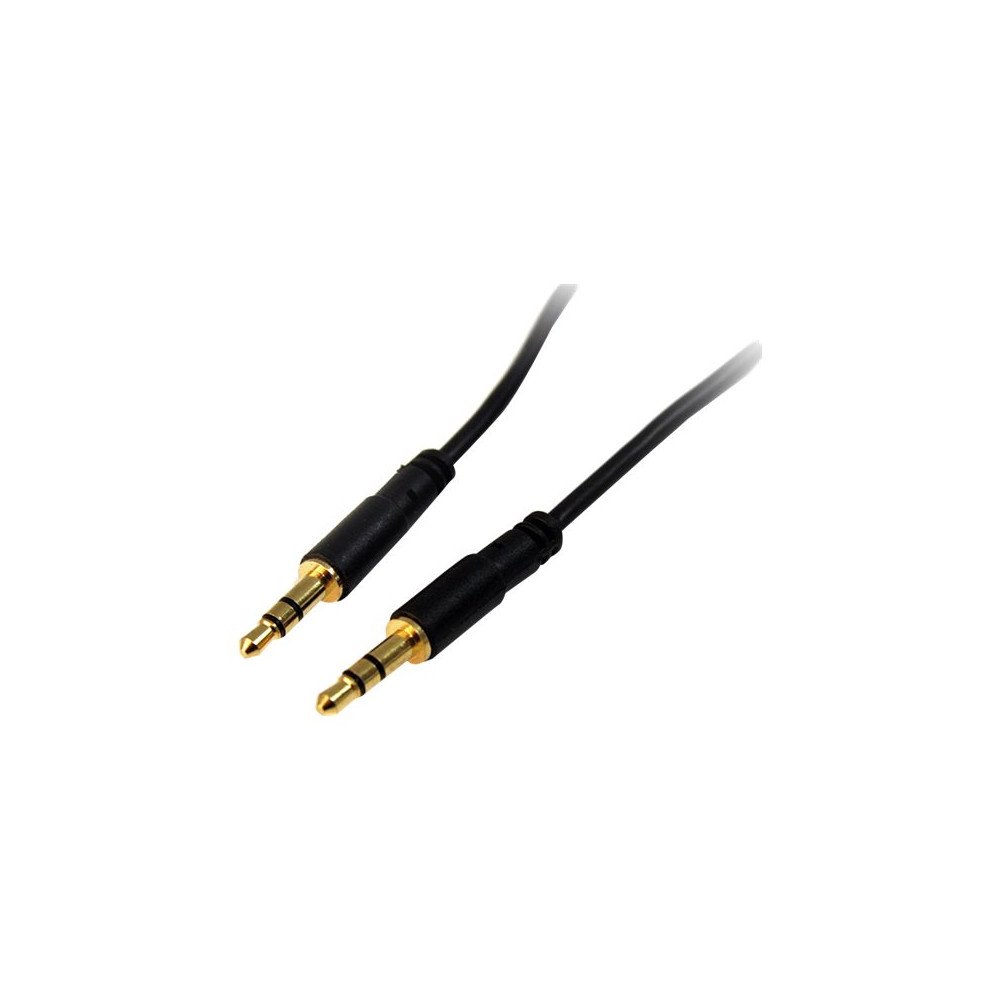 StarTech.com StarTech.com 6 ft Slim 3.5mm Stereo Audio Cable - M/M - 3.5mm Male to Male Audio Cable for your Smartphone, Tablet or MP...