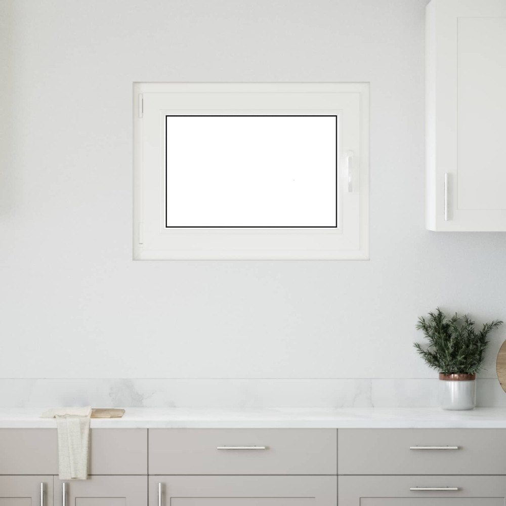 vidaXL Källarfönster RISOR 80 x 60 cm PVC och glas Antracit