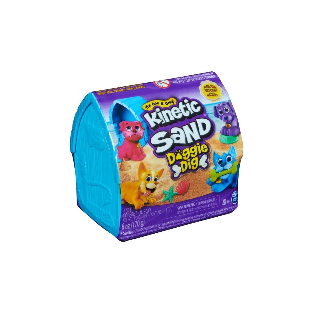 Spin Master Kinetic Sand Doggie Dig, Magisk sand för barn, 5 År, Multifä...