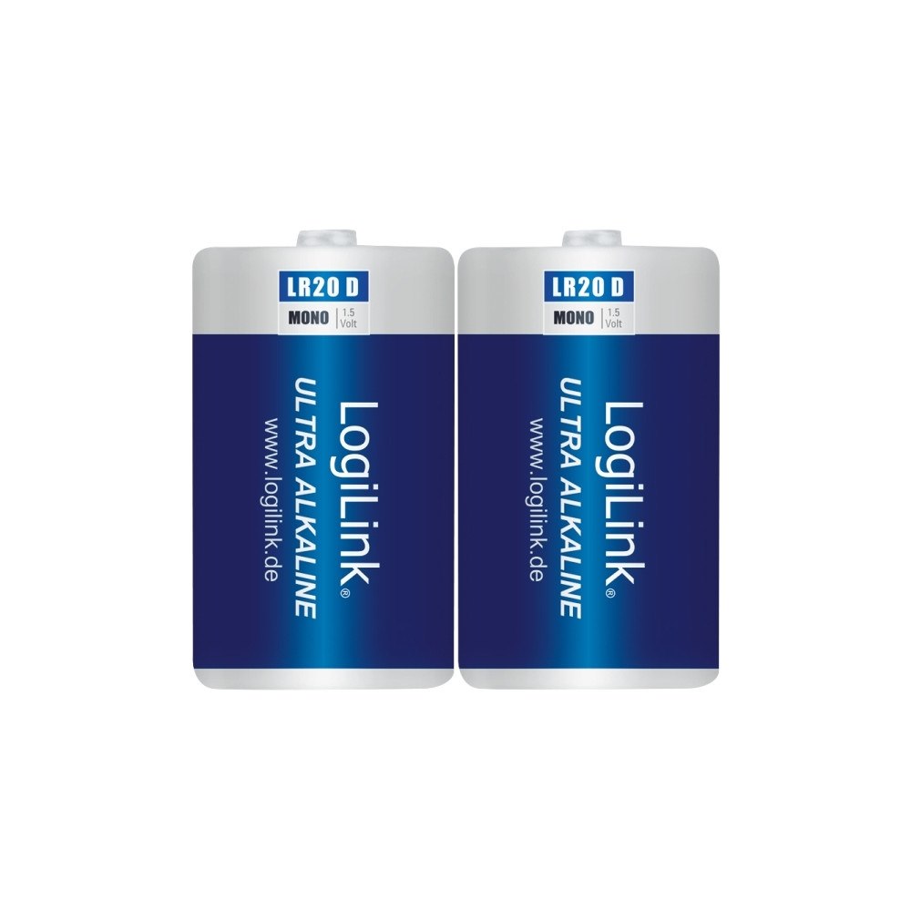 LogiLink LogiLink Mono batteri - 2 x D - alkaliskt