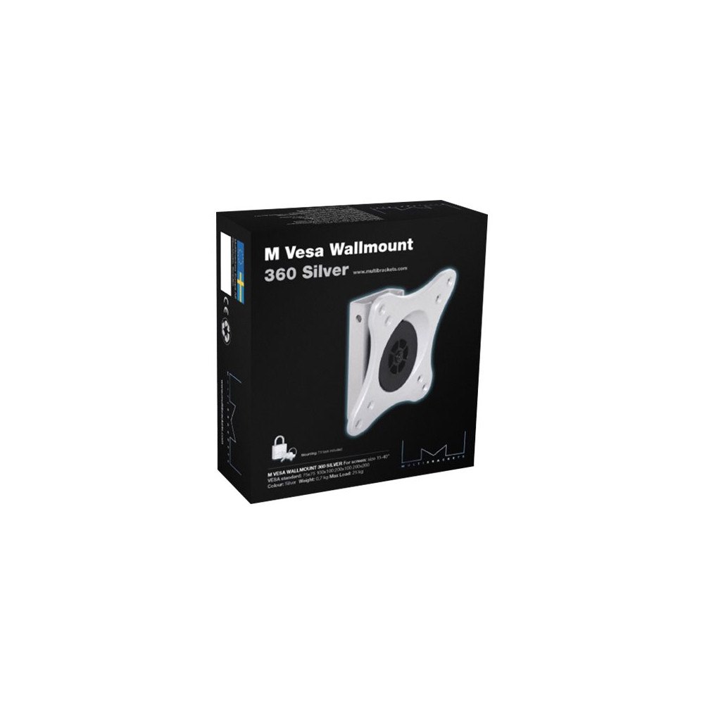 MULTIBRACKETS Multibrackets M VESA Wallmount 360 monteringssats - för LCD-TV - silver