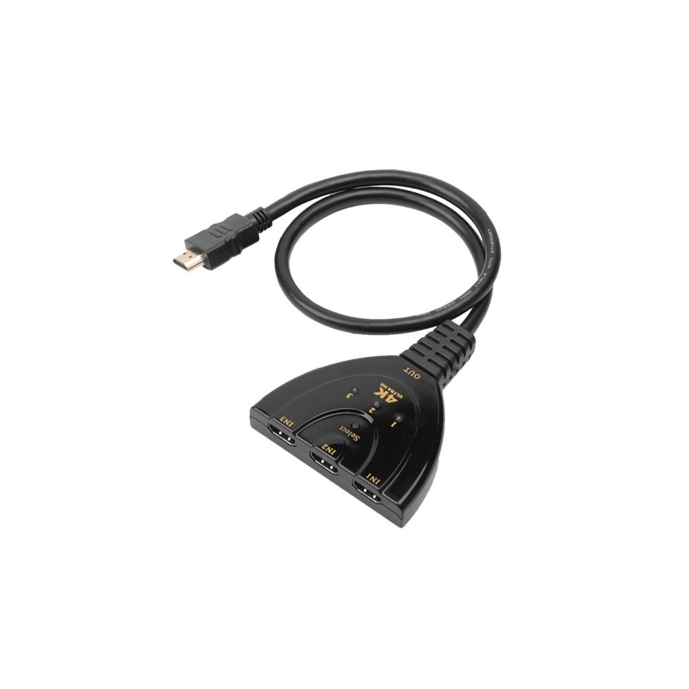 TECHLY TECHly IDATA HDMI-3F30 - video-/ljudomkopplare - 3 portar