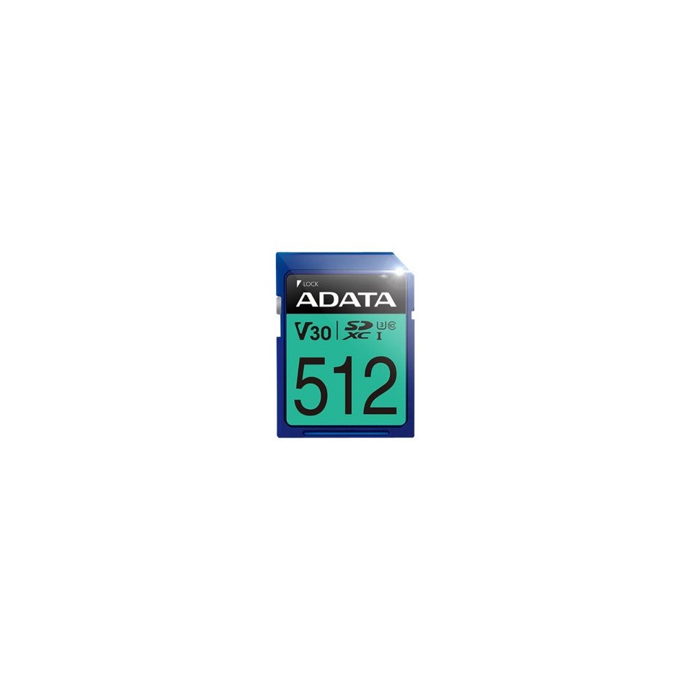 A-Data Technology ADATA Premier Pro SDXC UHS-I U3 Class 10 (V30S) - flash-minneskort - 512 GB - SDXC UHS-I