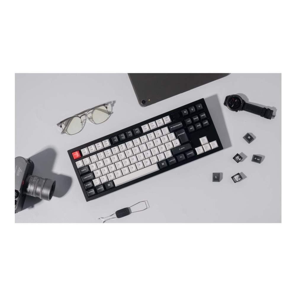 Keychron Keychron Q3 HE - tangentbord - QMK anpassad, helt monterad ratt - 80% TKL - QWERTY - Nordisk - kolsvart Inmatningsenhet