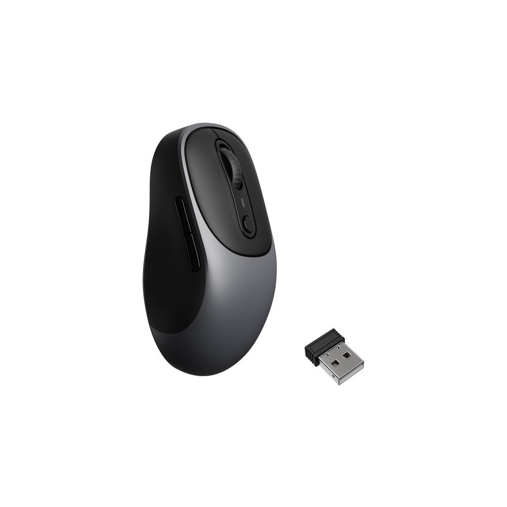 Keychron Keychron BM24 - mus - Bluetooth 5.2, 2.4 GHz, USB-C - metallgrå