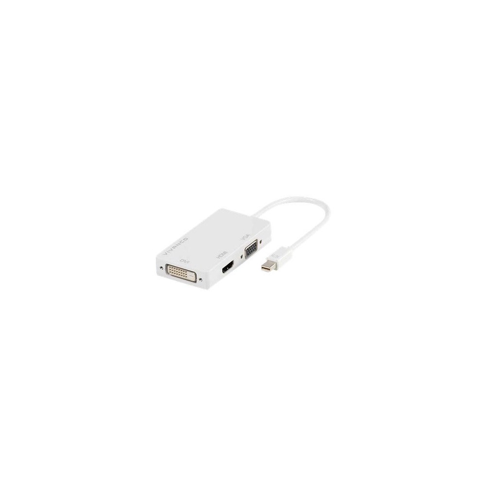 Vivanco Vivanco videokort - DisplayPort / HDMI / DVI / VGA - 10 cm