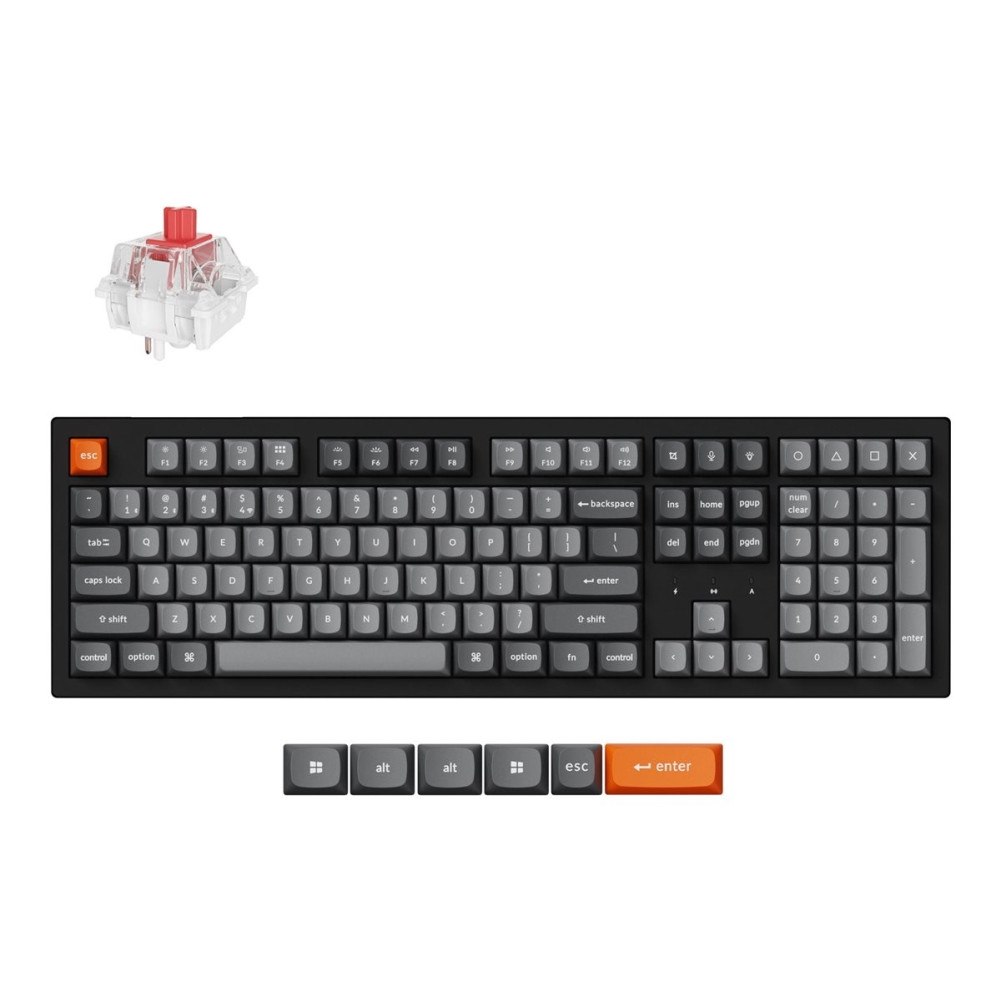 Keychron Keychron K10 Max - tangentbord - QMK, mekanisk - 100% - QWERTY - Nordisk Inmatningsenhet
