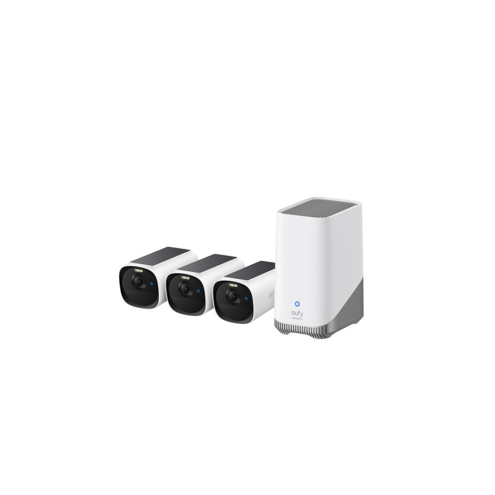 Eufy Eufy eufyCam E40 3-Cam Kit + HomeBase S280, IP-säkerhetskame...
