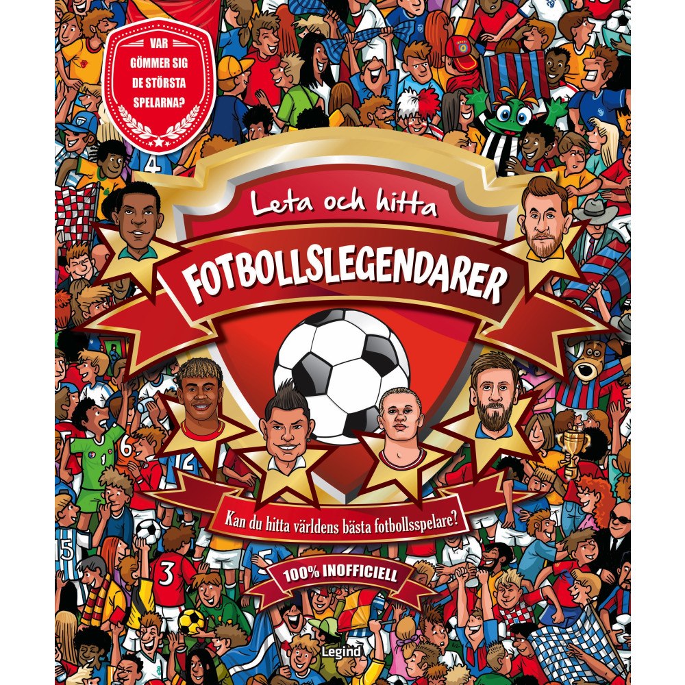 Legind A/S Fotbollslegender : leta och hitta (inbunden)