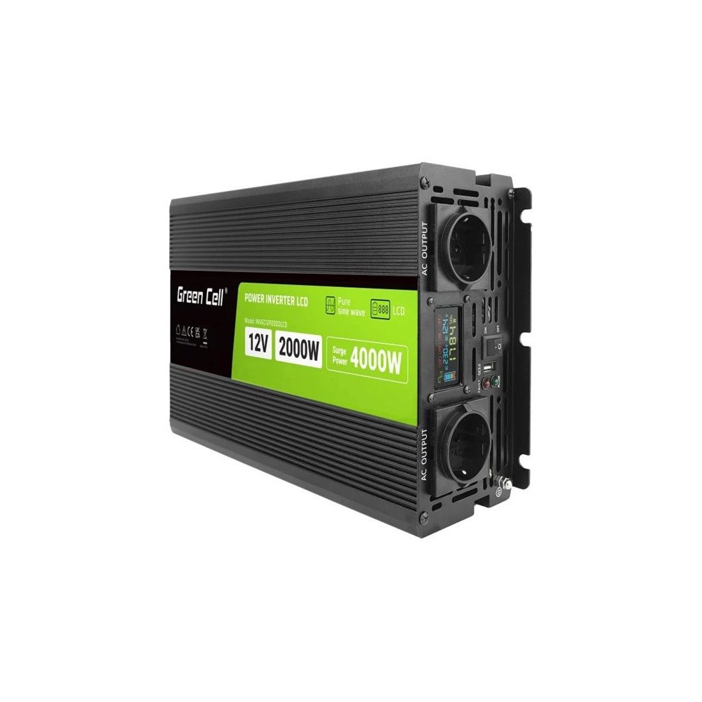 GREENCELL Green Cell - DC-AC-omriktare - 2000 Watt