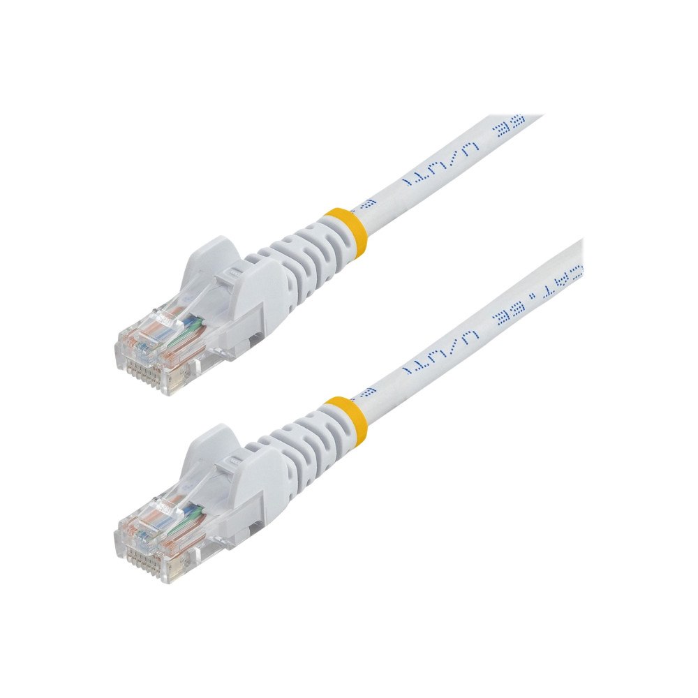 StarTech.com StarTech.com Cat5e patchkabel med hakfria RJ45-kontakter – 3 m, vit - patch-kabel - 3 m - vit