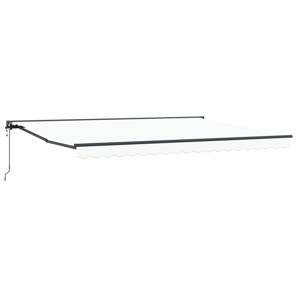 vidaXL Elektrisk Retraktabel Markis Vit 5 × 3,5 m