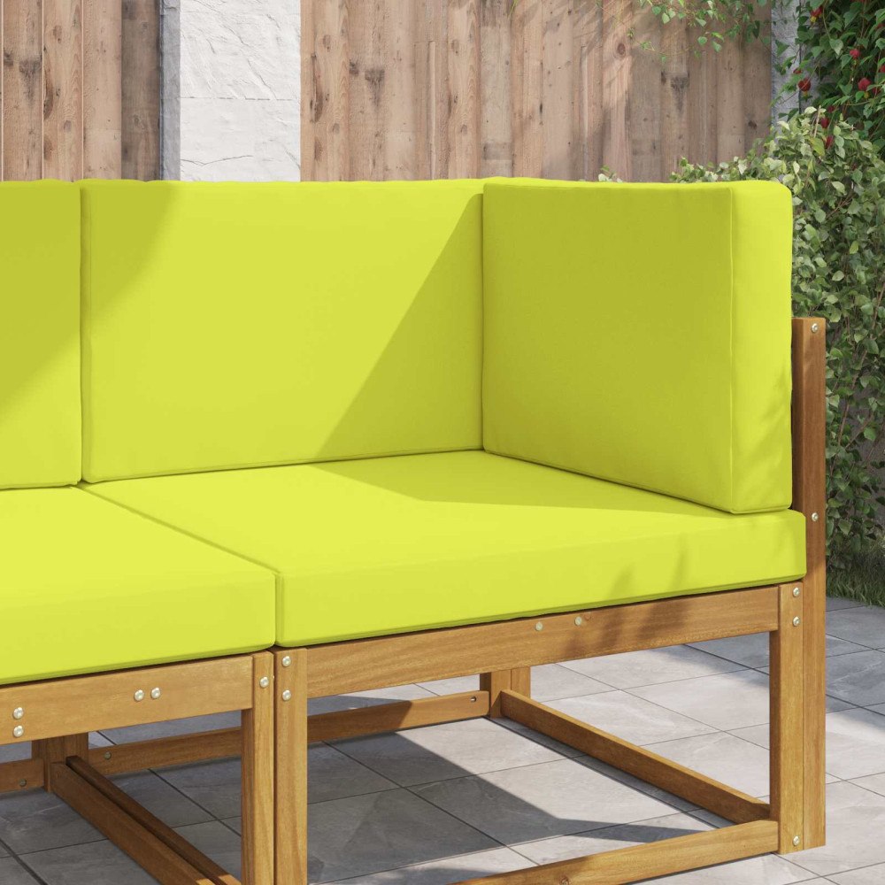 vidaXL Utomhus Soffa Kudde 3 pcs Grön Polyester