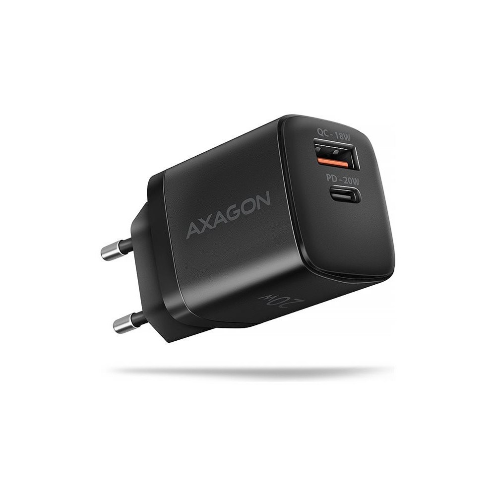 AXAGON AXAGON ACU-PQ20 strömadapter - USB typ A, USB-C - 20 Watt