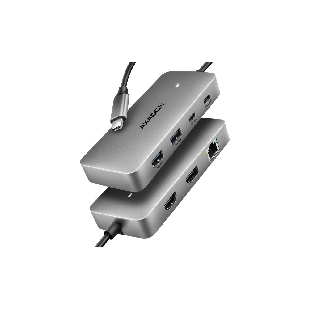 Axago HUB USB Axagon HMC-CUB83X2, USB 10Gbps hubb, 2x USB-A, USB-C...