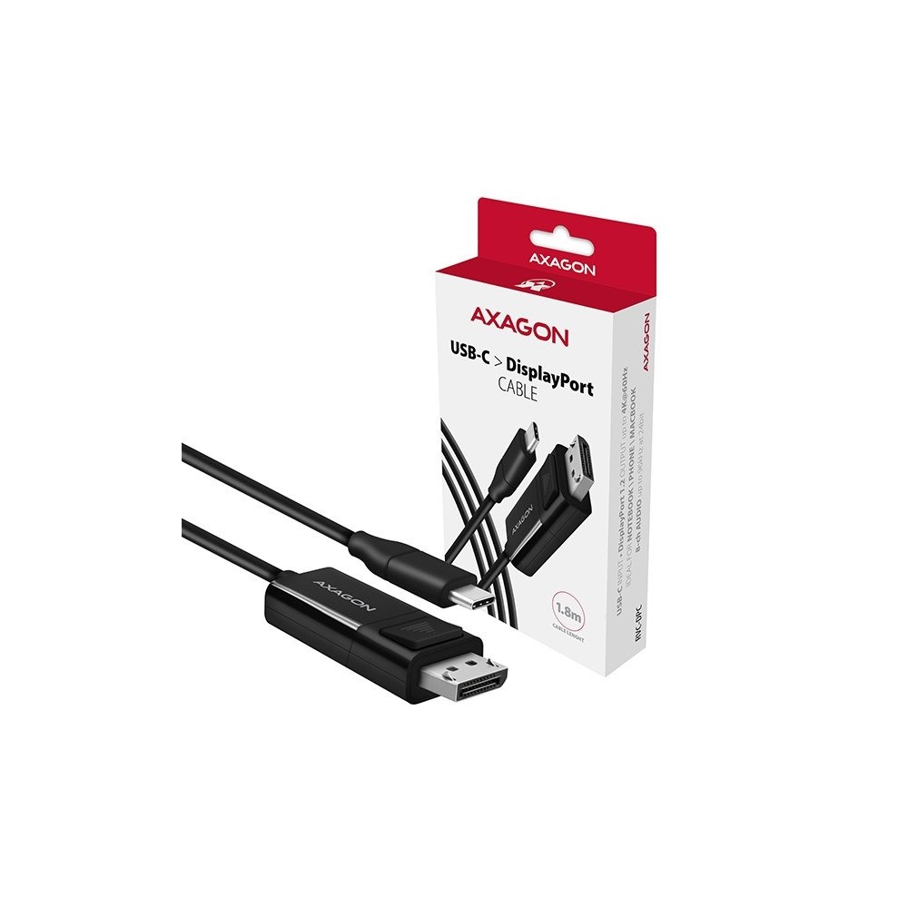 AXAGON AXAGON RVC-DPC USB-C till DisplayPort-kabel, 1,8 m, 4K/60Hz