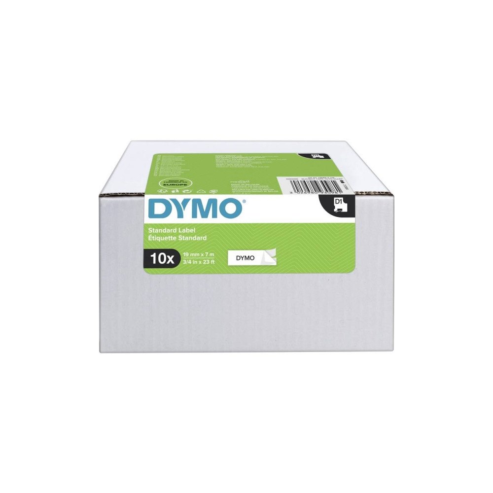DYMO Labeltape DYMO® D1 sort på hvid 19mm x 7m