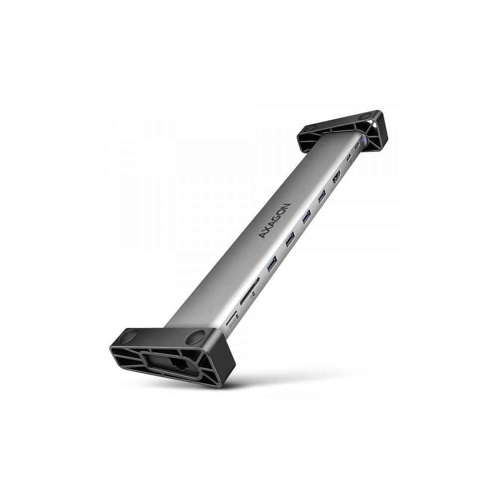 AXAGON AXAGON HMC-10HLS - dockningsstation - USB-C 3.2 Gen 2 / USB 3.0 / USB4 / Thunderbolt 3 / Thunderbolt 4 - HDMI - 1GbE