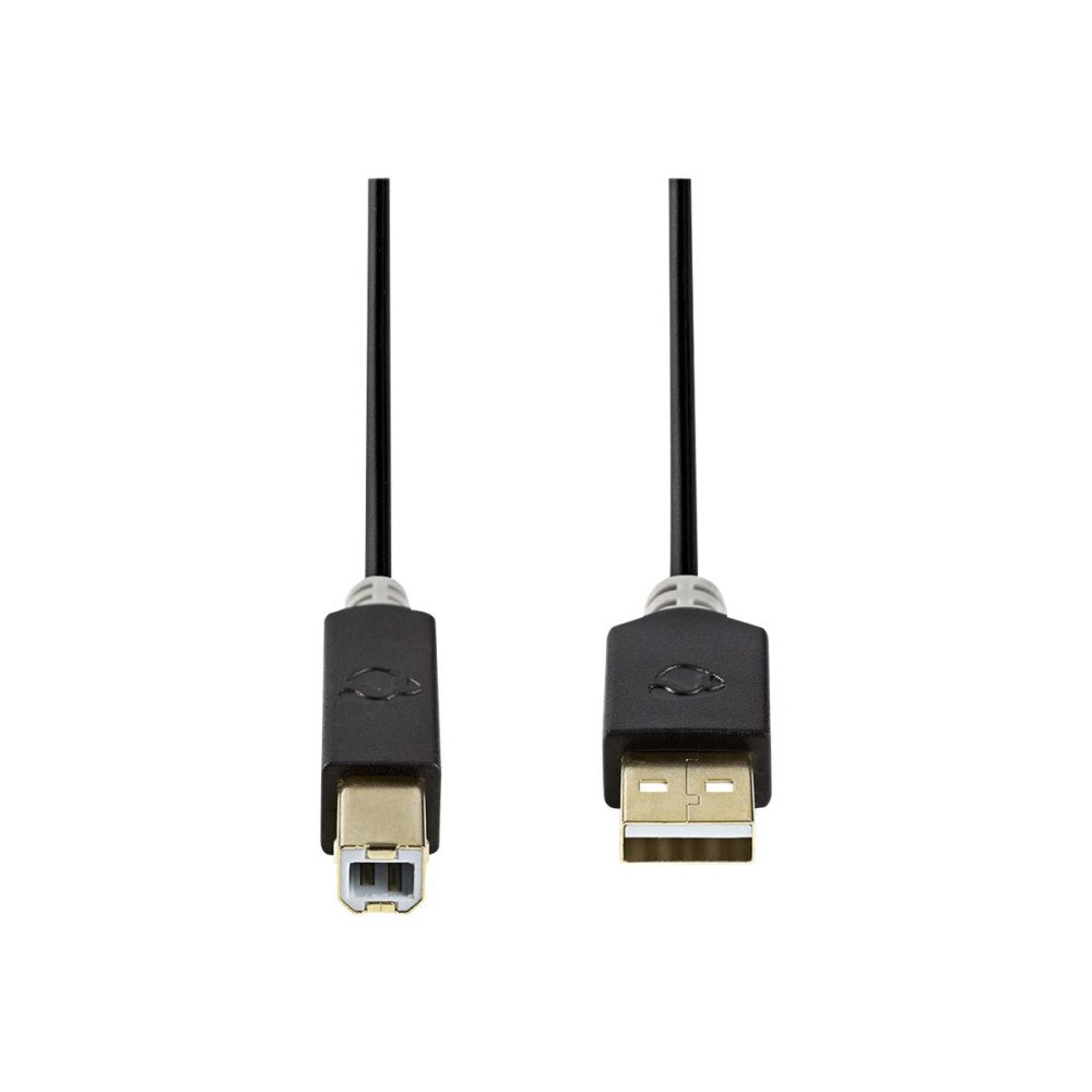 NEDIS Nedis - USB-kabel - USB till USB typ B - 2 m