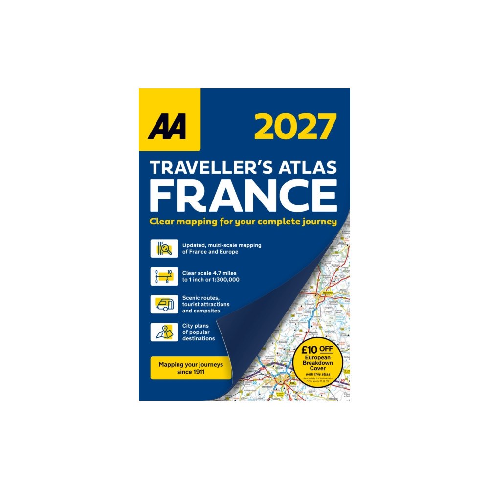 AA Publishing AA Traveller’s Atlas France 2027 (häftad, eng)