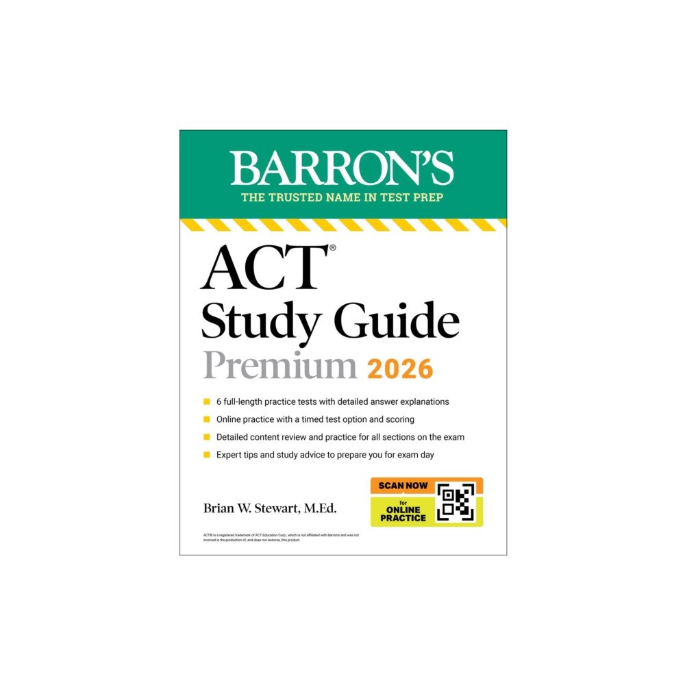 Kaplan Publishing ACT Study Guide Premium, 2026: 6 Practice Tests + Comprehensive Review + Online Practice for the New Enhanced ACT (häfta...