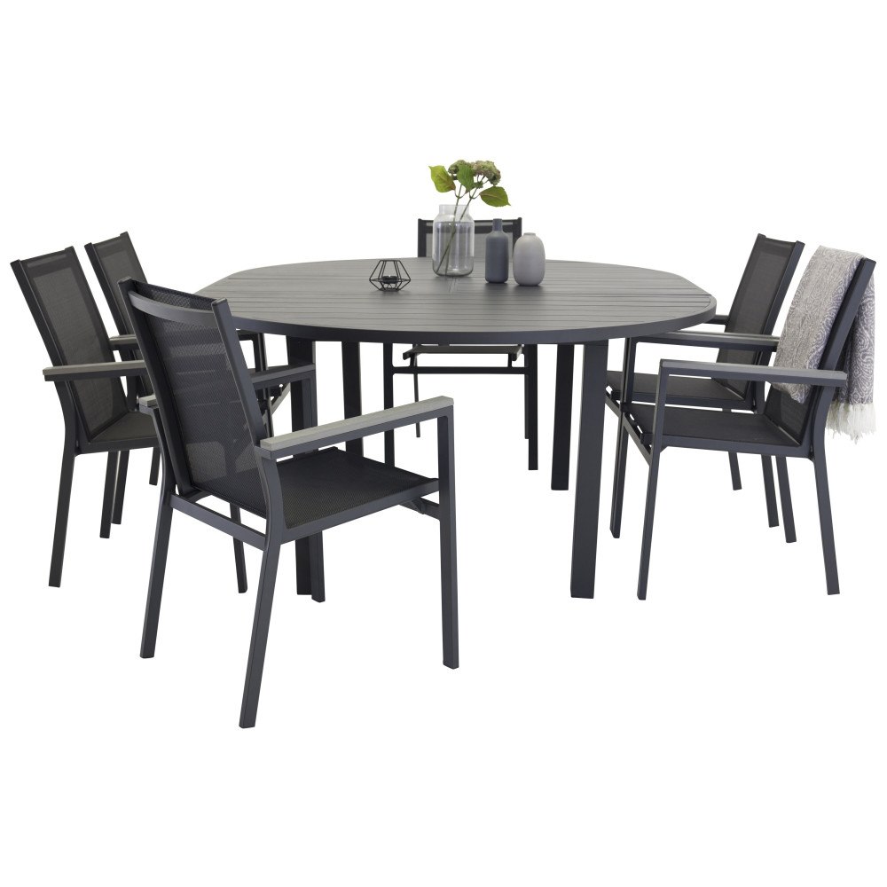 Venture Home Marbella Matbord med Parma Stolarna