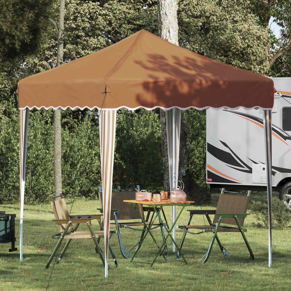 vidaXL Pop-up Partytält Beige 195 x 195 x 245 cm Oxford Tyg