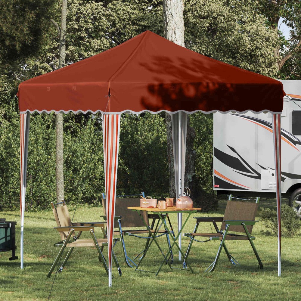 vidaXL Pop-up Partytält Terracotta 195 x 195 x 245 cm Oxford Tyg