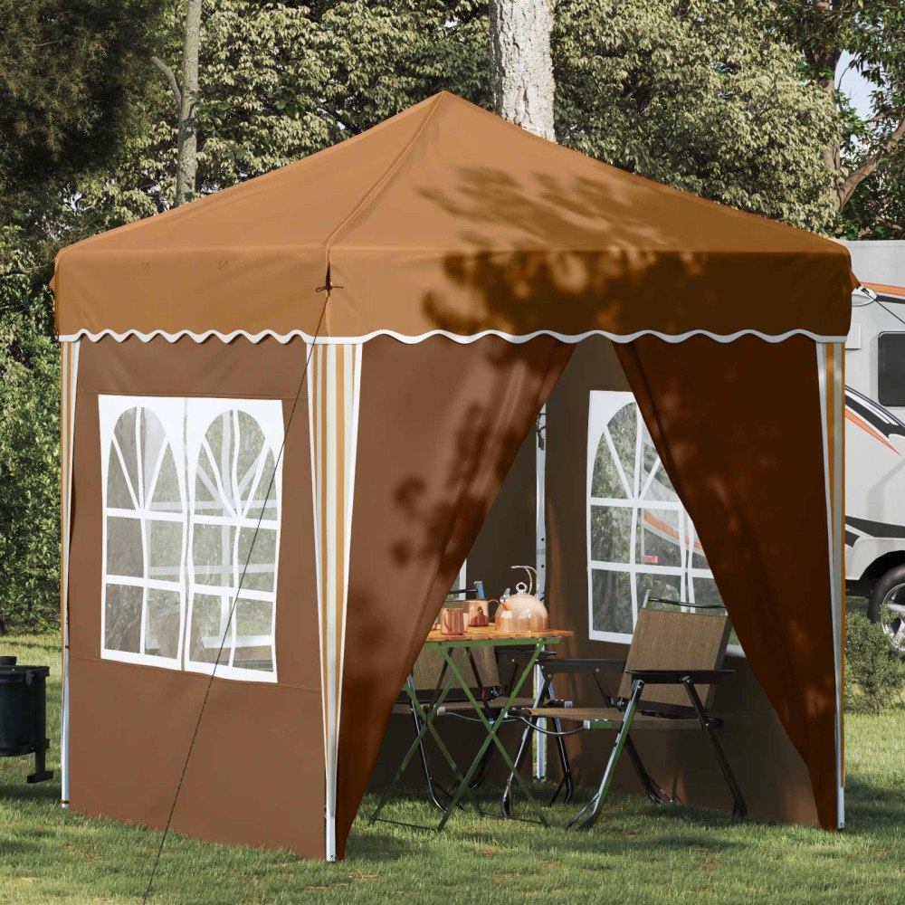 vidaXL Pop-up Partytält Beige 195 x 195 x 245 cm Oxford Tyg