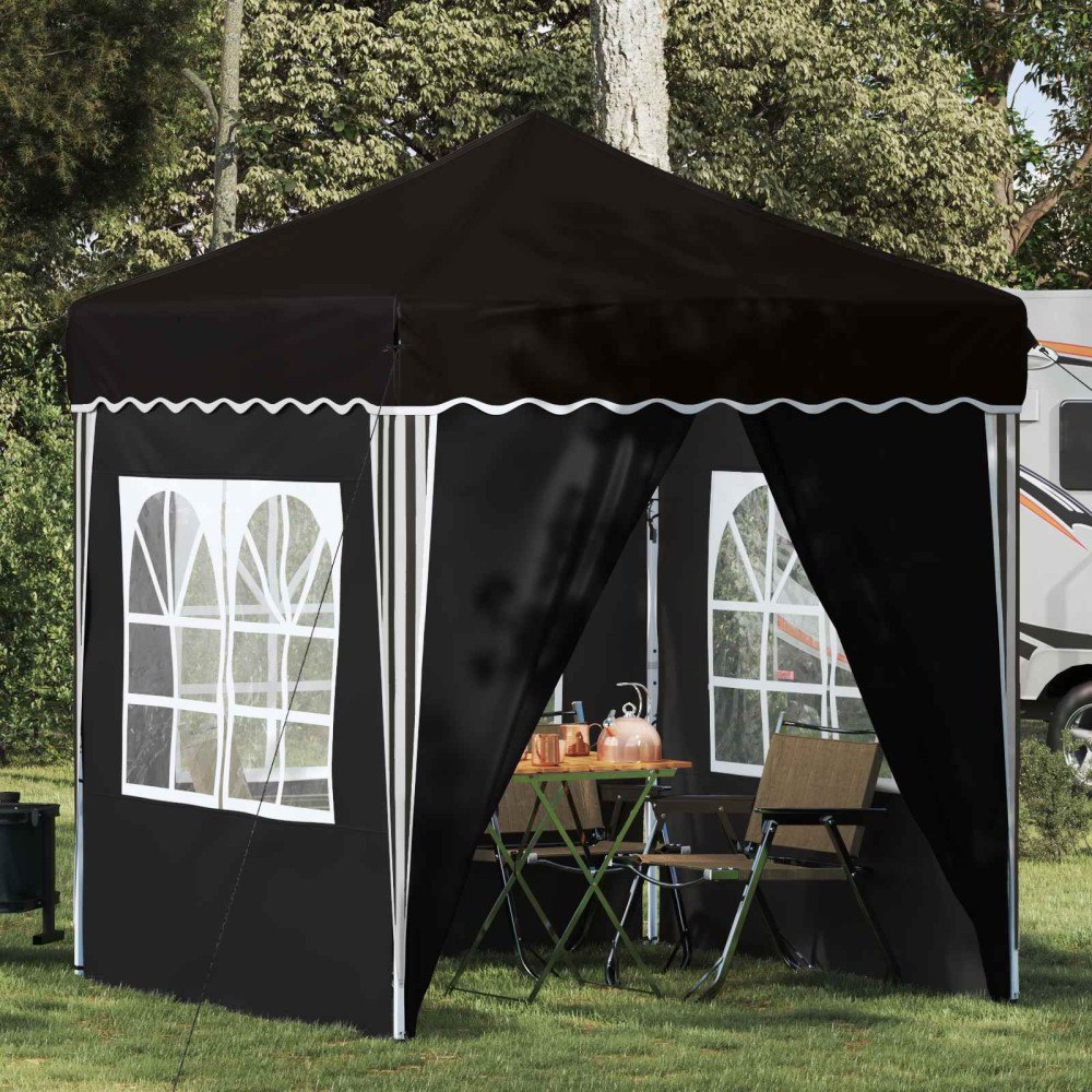 vidaXL Pop-up Partytält Svart 195 x 195 x 245 cm Oxford Tyg