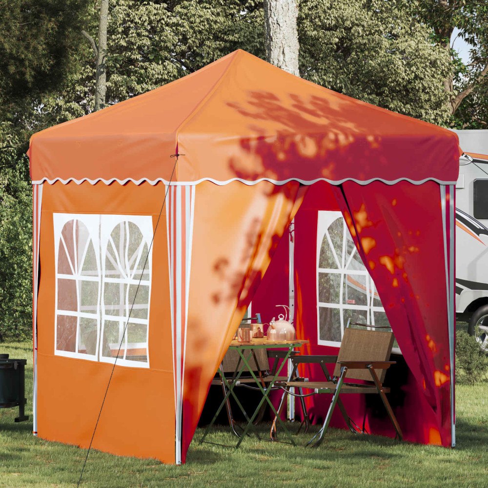 vidaXL Pop-up Partytält Orange 195 x 195 x 245 cm Oxford Tyg