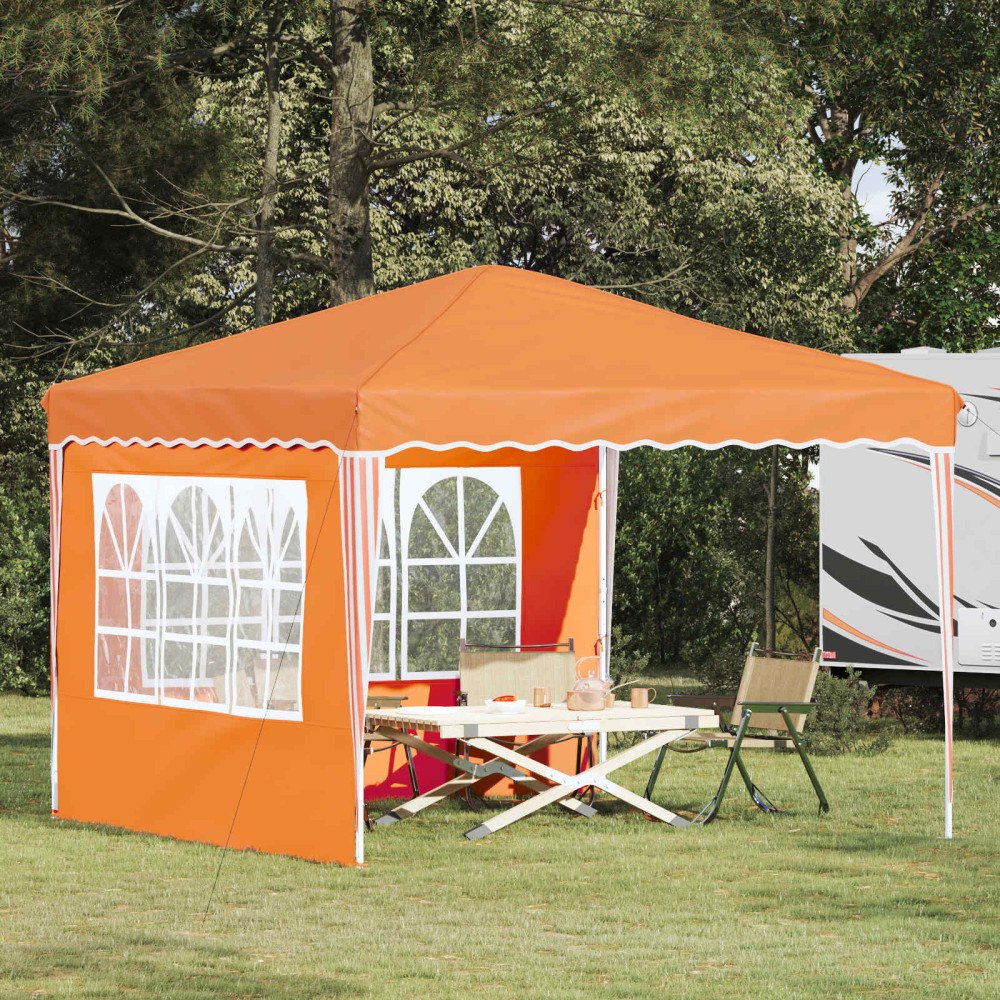 vidaXL Pop-up Partytält Orange 288 x 288 x 245 cm Oxford Tyg