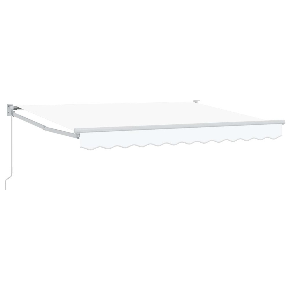 vidaXL Manuell Utdragbar Markis Vit 3 x 2 m