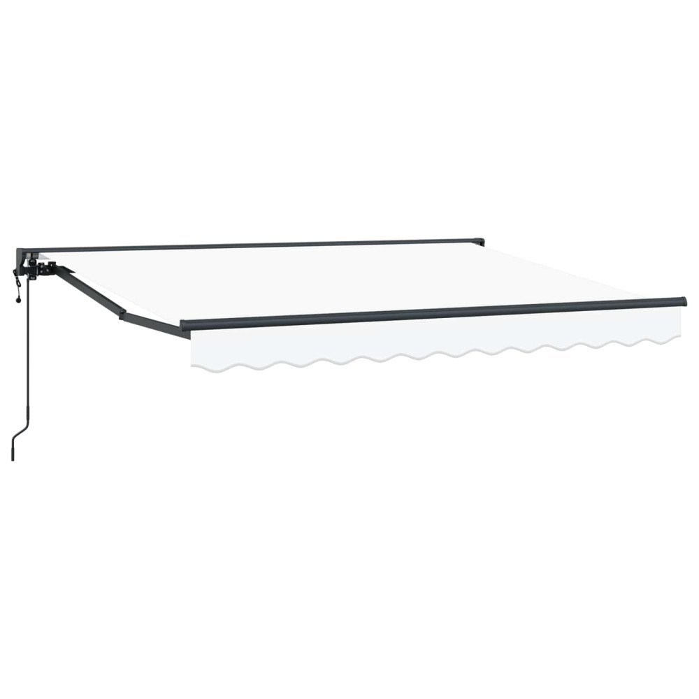 vidaXL Elektrisk Retraktabel Markis Vit 3,5 x 2 m
