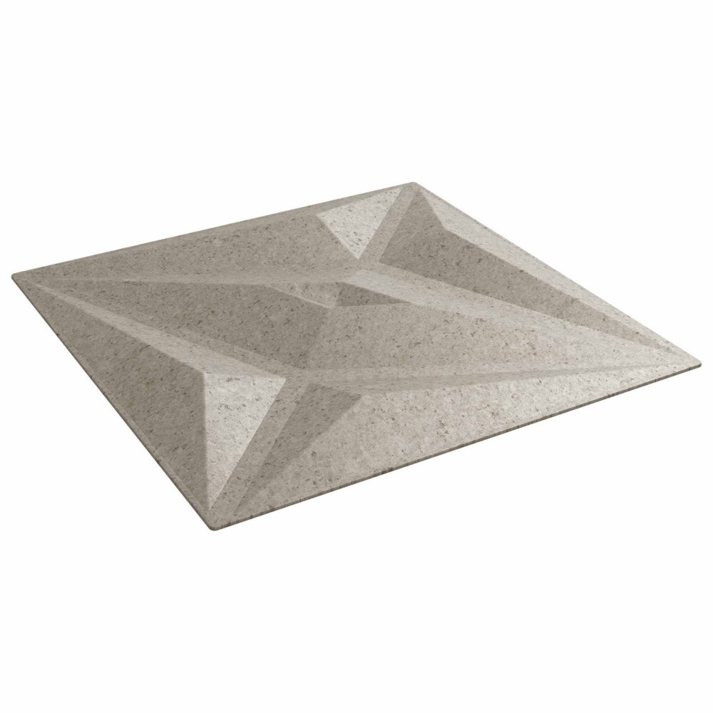 vidaXL Väggpaneler Stjärna 48 pcs Star Betong 50 x 50 cm XPS Skum