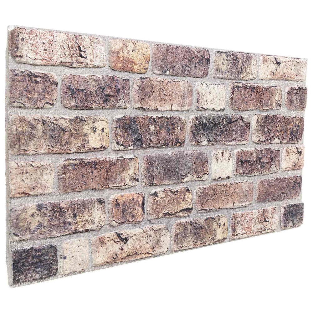 vidaXL Väggpaneler 10 pcs Mörkbrun 100 x 50 cm EPS Skum