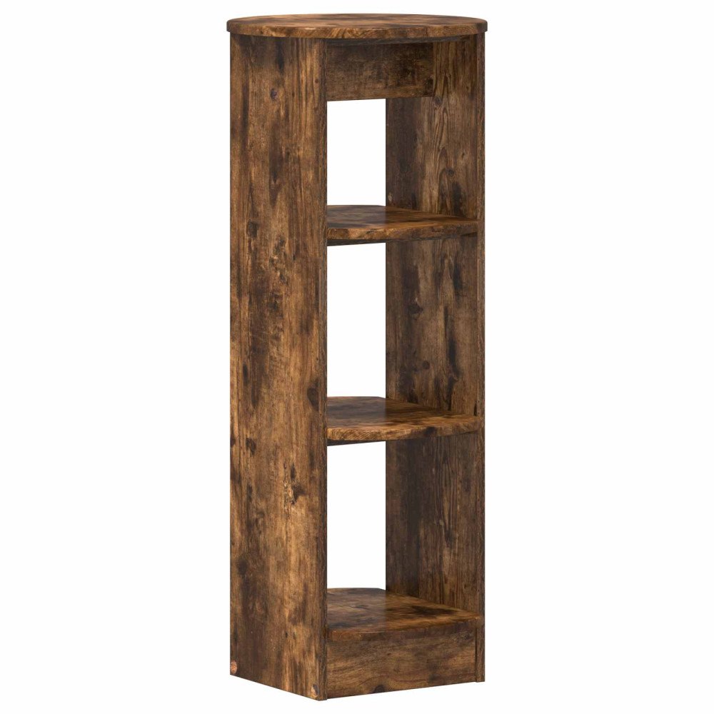 vidaXL Sidokabinett Rökt Ek 40 x 40 x 100 cm Konstruerat trä