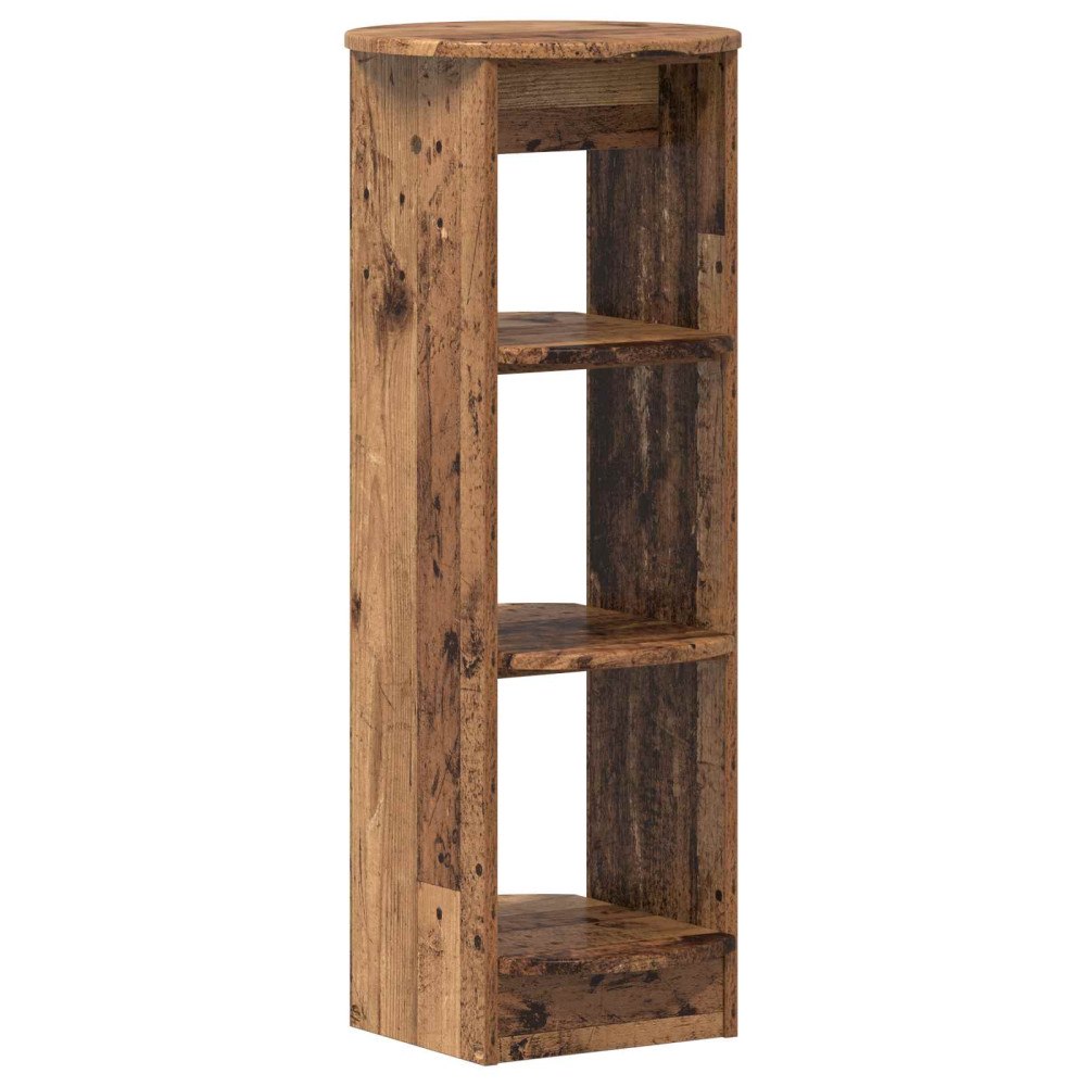 vidaXL Sidokabinett Gammalt trä 40 x 40 x 100 cm Konstruerat trä