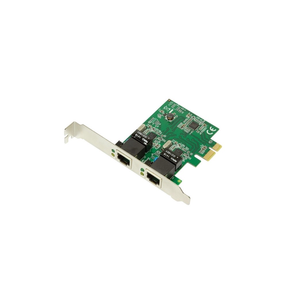 LogiLink LogiLink - nätverksadapter - PCIe 2.0 - Gigabit Ethernet x 2