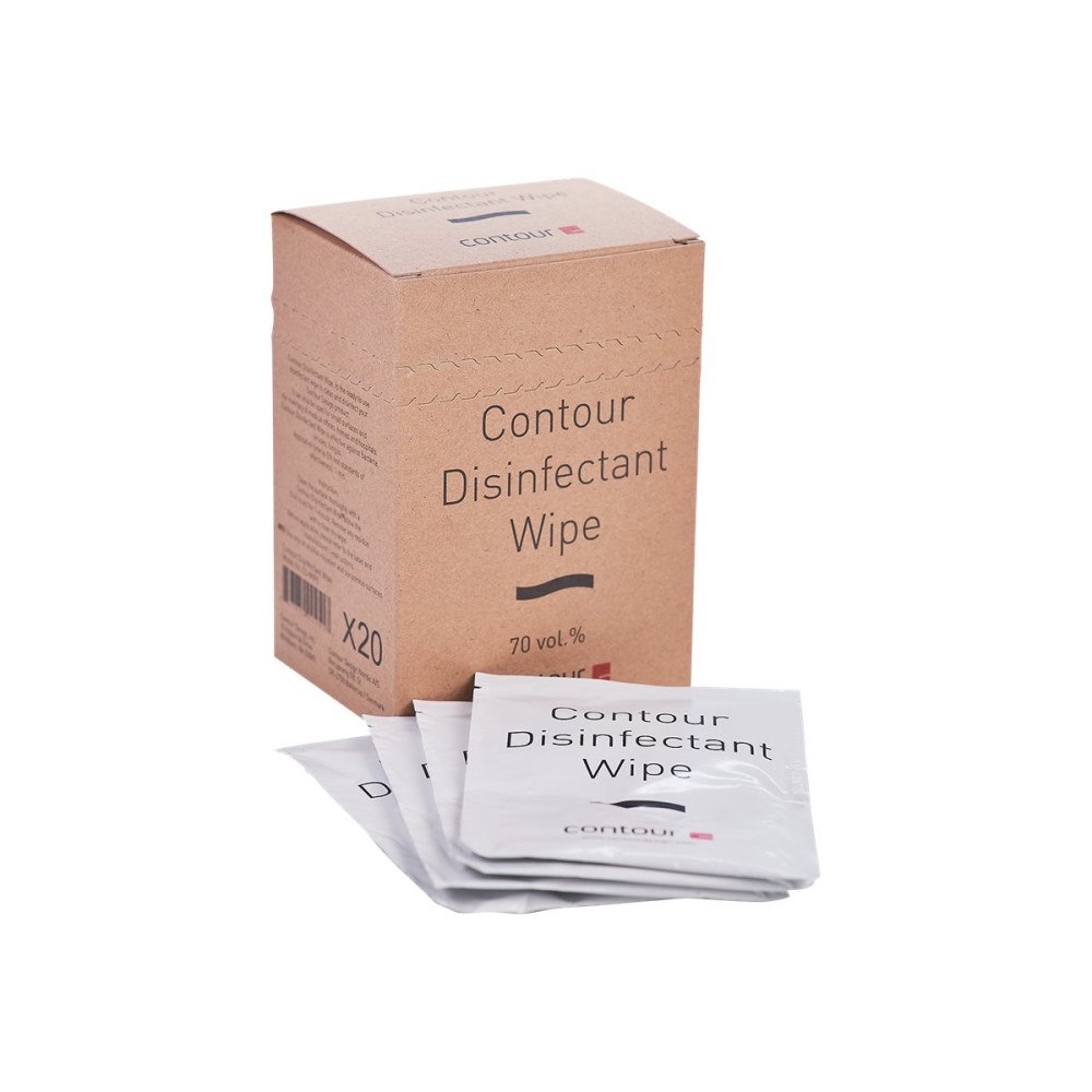 Contour, Inc Contour Desinfectant Wipe - desinficerande servetter - 20 ark