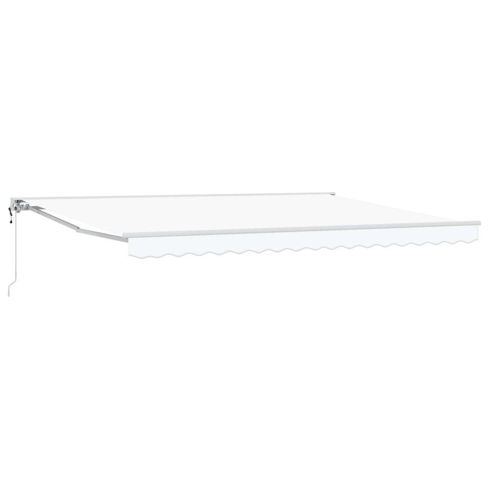 vidaXL Elektrisk Retraktabel Markis Vit 5 x 3 m