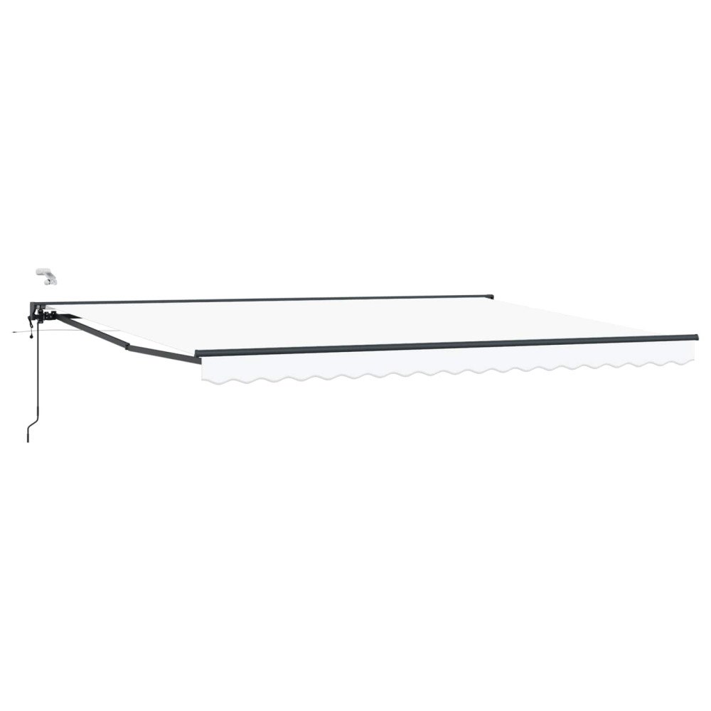 vidaXL Elektrisk Retraktabel Markis Vit 5 x 3 m
